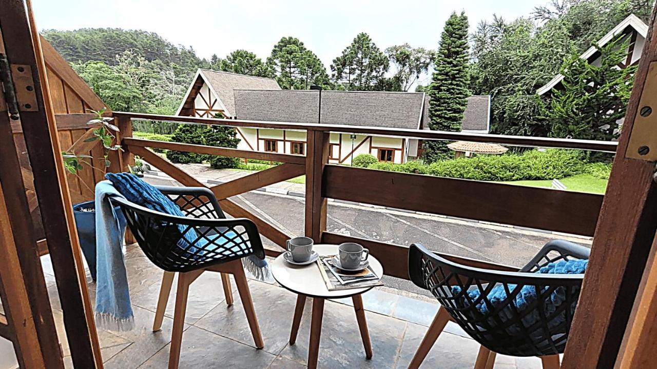 Campos do JordãoDuplex Luxo Com Piscina Aquecida, Lareira E Wifiアパートメント エクステリア 写真